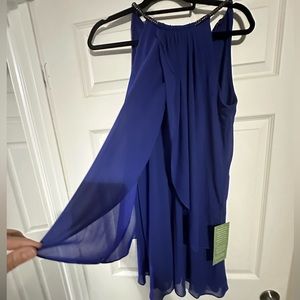 Royal blue party dress